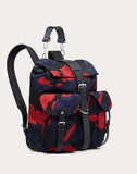 MEN'S VALENTINO GARAVANI CAMOUFLAGE NYLON BACKPACK WITH LEATHER DETAIL