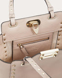 WOMEN'S VALENTINO GARAVANI MINI ROCKSTUD GRAINY CALFSKIN BAG POUDRE