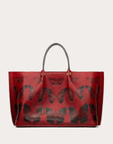 WOMEN'S VALENTINO GARAVANI MEDIUM VLOGO ESCAPE SHOPPER WITH BUTTERFLY DETAILS
