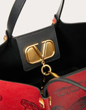WOMEN'S VALENTINO GARAVANI MEDIUM VLOGO ESCAPE SHOPPER WITH BUTTERFLY DETAILS