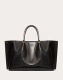 WOMEN'S VALENTINO GARAVANI MEDIUM VLOGO ESCAPE PYTHON SHOPPER