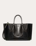 WOMEN'S VALENTINO GARAVANI MEDIUM VLOGO ESCAPE PYTHON SHOPPER