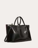 WOMEN'S VALENTINO GARAVANI MEDIUM VLOGO ESCAPE PYTHON SHOPPER