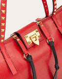 WOMEN'S VALENTINO GARAVANI LARGE ROCKSTUD HYPE SMOOTH CALFSKIN TOTE