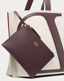 WOMEN'S VALENTINO GARAVANI VLOGO CANVAS BEACH BAG BEIGE