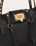 WOMEN'S VALENTINO GARAVANI SMALL ROCKSTUD HYPE GRAINY CALFSKIN TOTE