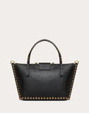 WOMEN'S VALENTINO GARAVANI SMALL ROCKSTUD HYPE GRAINY CALFSKIN TOTE