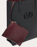 MEN'S VALENTINO GARAVANI LEATHER VLOGO SHOPPING BAG