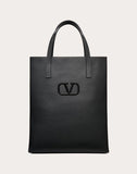 MEN'S VALENTINO GARAVANI LEATHER VLOGO SHOPPING BAG