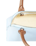 WOMEN'S LANVIN TWO-TONED MAGOT BAG ICE BLUE / CARAMEL