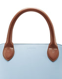 WOMEN'S LANVIN TWO-TONED MAGOT BAG ICE BLUE / CARAMEL