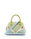 WOMEN'S LANVIN PARROT MAGOT BAG ICE BLUE / LIGHT GREEN