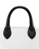 WOMEN'S LANVIN COLORBLOCK MAGOT BAG WHITE/BLACK