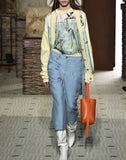 WOMEN'S LANVIN SMALL HOOK BAG BRIGHT ORANGE