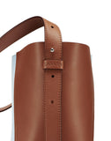 WOMEN'S LANVIN SMALL TWO-TONED HOOK BAG ICE BLUE / CARAMEL