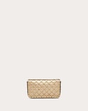 WOMEN'S VALENTINO GARAVANI SMALL ROCKSTUD SPIKE METALLIC NAPPA CHAIN BAG GOLD