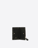 WOMEN'S VALENTINO GARAVANI ROCKSTUD CALFSKIN COIN PURSE AND CARDHOLDER BLACK