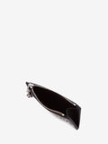 WOMEN'S ALEXANDER McQUEEN ZIPPED CARD HOLDER BLACK
