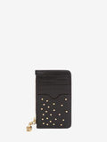 WOMEN'S ALEXANDER McQUEEN ZIPPED CARD HOLDER BLACK