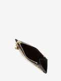 WOMEN'S ALEXANDER McQUEEN ZIPPED CARD HOLDER BLACK