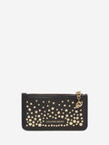 WOMEN'S ALEXANDER McQUEEN ZIPPED CARD HOLDER BLACK