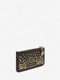 WOMEN'S ALEXANDER McQUEEN ZIPPED CARD HOLDER BLACK