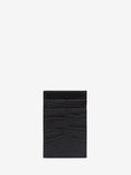 MEN'S ALEXANDER McQUEEN LEATHER SKULL CARD HOLDER BLACK