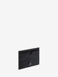 MEN'S ALEXANDER McQUEEN LEATHER SKULL CARD HOLDER BLACK
