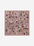 WOMEN'S ALEXANDER McQUEEN CURIOSITIES SILK SHAWL ROSE PINK