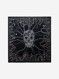 WOMEN'S ALEXANDER McQUEEN CHANDELIER SKULL SHAWL BLACK/WHITE