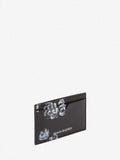 MEN'S ALEXANDER McQUEEN SKULL ROSE CARD HOLDER BLACK
