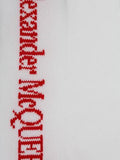 MEN'S ALEXANDER McQUEEN SKULL SPORT SOCKS OPTIC WHITE/RED