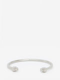 WOMEN'S ALEXANDER McQUEEN THIN TWIN SKULL BRACELET SILVER