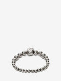 MEN'S ALEXANDER McQUEEN SKULL MULTIBEADED BRACELET SILVER