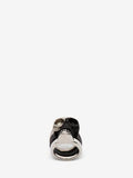MEN'S ALEXANDER McQUEEN DIVIDED SKULL RING BLACK/SILVER