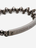 MEN'S ALEXANDER McQUEEN SKULL BRACELET SILVER