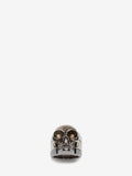 MEN'S ALEXANDER McQUEEN DIVIDED SKULL RING SILVER