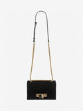 WOMEN'S ALEXANDER McQUEEN JEWELLED SATCHEL BLACK