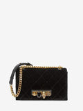 WOMEN'S ALEXANDER McQUEEN JEWELLED SATCHEL BLACK