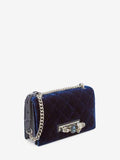 WOMEN'S ALEXANDER McQUEEN JEWELLED SATCHEL OLTREMARE