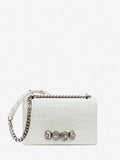 WOMEN'S ALEXANDER McQUEEN SPIDER JEWELLED SATCHEL BONE