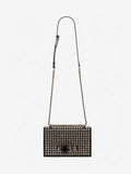 WOMEN'S ALEXANDER McQUEEN MECHANICAL JEWELLED SATCHEL BLACK
