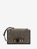 WOMEN'S ALEXANDER McQUEEN MECHANICAL JEWELLED SATCHEL BLACK