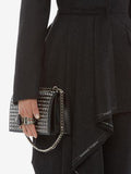 WOMEN'S ALEXANDER McQUEEN MECHANICAL JEWELLED SATCHEL BLACK