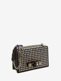 WOMEN'S ALEXANDER McQUEEN MECHANICAL JEWELLED SATCHEL BLACK