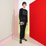 MEN'S FENDI SNEAKER slip-on in black leather