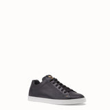 MEN'S FENDI SNEAKER Black leather low-tops