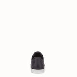 MEN'S FENDI SNEAKER Black leather low-tops