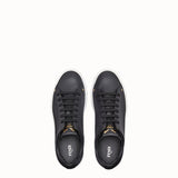MEN'S FENDI SNEAKER Black leather low-tops