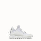 MEN'S FENDI White technical knit fabric high-tops